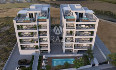 1 bedroom unfurnished apartment with swimming pool for sale in Livadia