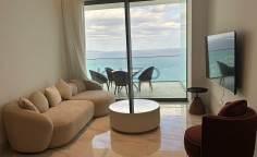 Modern seafront apartment in Neapolis with pool 