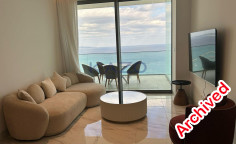 Modern seafront apartment in Neapolis with pool 