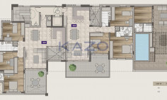Three plus one modern penthouse apartment in Agios Athanasios for sale 