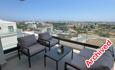Modern 1 bedroom top floor apartment sea view Ypsonas 