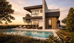 Modern Moni villa with pool on large plot 