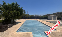Modern villa with pool in tranquil Parekklisia location 