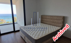 For rent fully furnished 1 bedroom seafront apartment in Germasogeia 