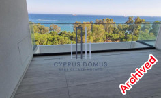 For rent fully furnished 1 bedroom seafront apartment in Germasogeia 