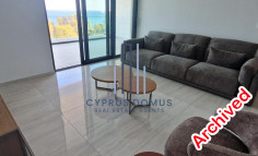 For rent fully furnished 1 bedroom seafront apartment in Germasogeia 