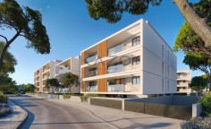 Bright studio apartment in central Geroskipou with pool 