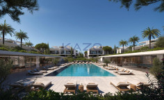 Sea front Geroskipou apartment with pool and gym 