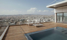 4 bedroom furnished penthouse with swimming pool to rent in Neapolis