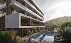 Luxury two bed apartment with swimming pool for sale in Germasogeia