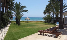 Beachfront house for sale on excellent location on Dekelia road offering the best sea view from beachfront bedroom on the island!