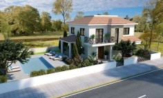 4 bedroom villa with swimming pool for sale in Oroklini