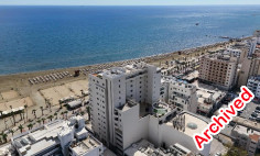 Beach front apartment in Larnaca town 