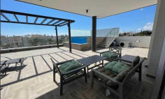Luxury 3 bedrooms penthouse with swimming pool for sale in Germasogeia
