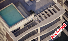 Modern Paralimni apartment with pool and elevator 