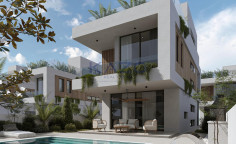 Modern seafront villa with pool in Paralimni 