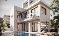 Modern Deryneia villa for sale with pool 