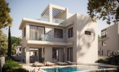 Modern Deryneia villa for sale with pool 