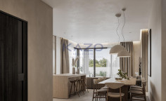 Modern Deryneia villa with pool sea view 