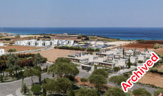 Modern Deryneia villa with pool sea view 