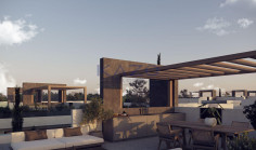 Modern Deryneia villa with pool sea view 