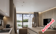 Modern Deryneia villa with pool sea view 