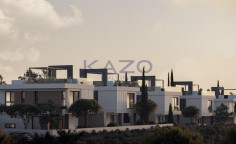 Modern Deryneia villa with pool sea view 