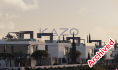 Modern Deryneia villa with pool sea view 
