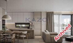Modern Deryneia villa with pool sea view 