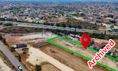 Large development plot with permits for sale in Kolossi village , Limassol