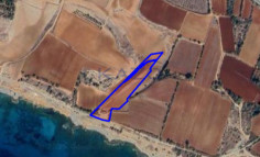 Sea view development land for sale in Ormideia , Larnaca