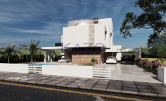 Modern Pyla villa with sea view and pool 