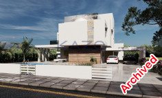 Modern Pyla villa with sea view and pool 