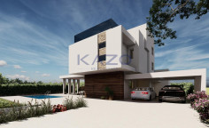 Modern Pyla villa with sea view and pool 