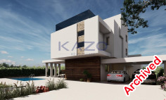 Modern Pyla villa with sea view and pool 