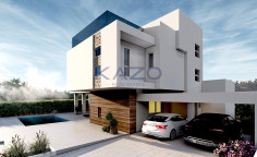 Modern Pyla villa with sea view and pool 