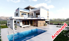 Modern Pyla villa with sea view and pool 