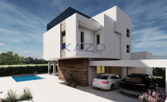 Modern Pyla villa with sea view and pool 