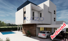 Modern Pyla villa with sea view and pool 