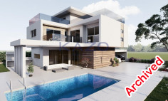 Modern Pyla villa with sea view and pool 