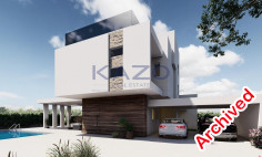 Modern Pyla villa with sea view and pool 