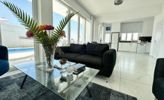 Modern detached house in peaceful Oroklini with pool 