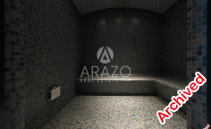 2 bedrooms furnished apartment with swimming pool to rent in Germasogeia