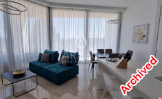 2 bedrooms furnished apartment with swimming pool to rent in Germasogeia