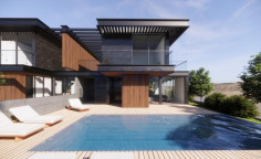 Modern sea front villa in beautiful Chloraka 