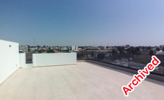 Modern 2-bedroom top floor apartment with private roof garden - vergina area 