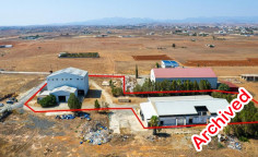 Industrial field with two buildings in Palaiometocho, Nicosia 