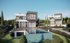 Modern villa with private pool and large plot 