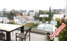 Penthouse apartment in central Mesa Geitonia with pool 