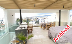 Penthouse apartment in central Mesa Geitonia with pool 